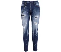 1980 Distressed-Jeans mit Kettendetail