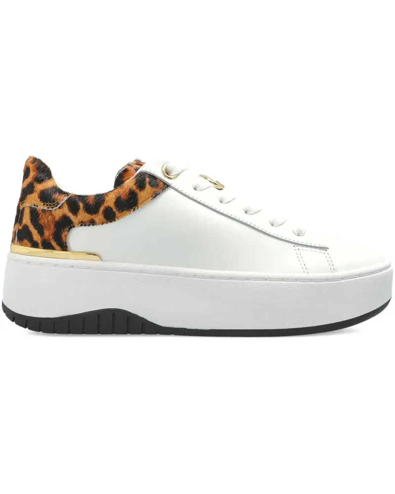 Michael Kors textured leopard sneakers - Weiß Weiß
