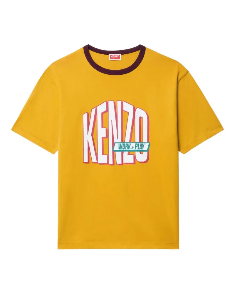 Kenzo Work and Play T-Shirt - Gelb Gelb