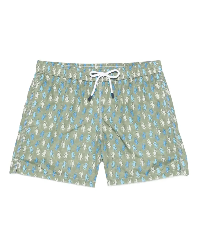 Fedeli lizard print swim shorts - Grün Grün