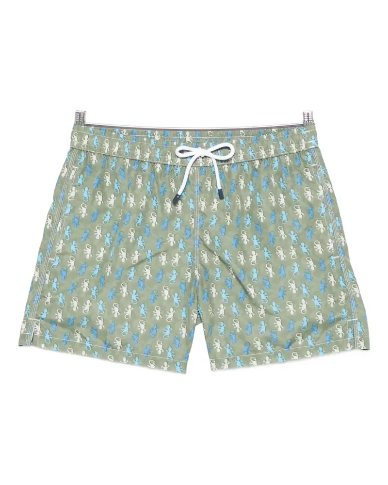 Fedeli lizard print swim shorts - Grün Grün