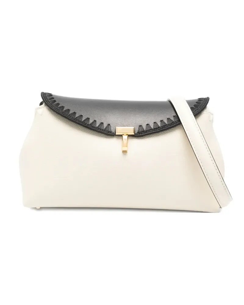 Totême Clutch mit T-Lock-Stickerei - Nude Nude