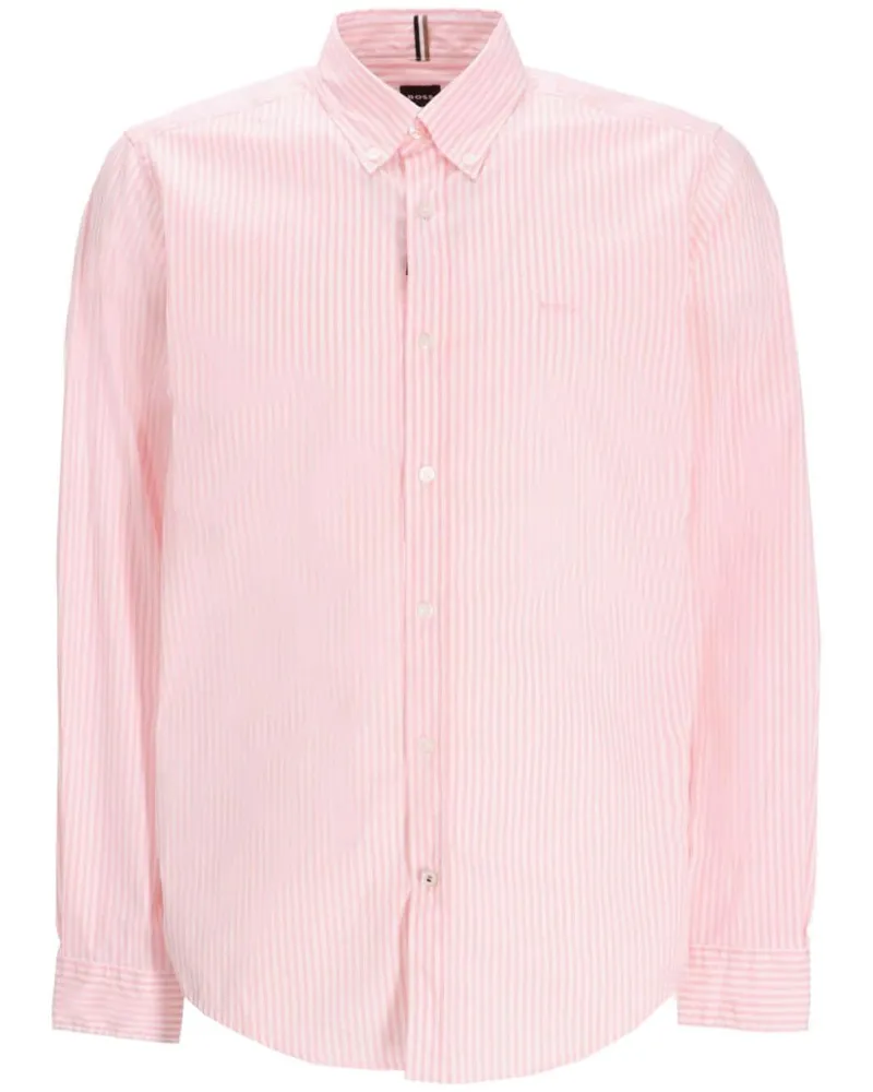 HUGO BOSS Gestreiftes Hemd - Rosa Rosa