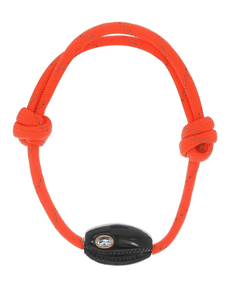 DEZSO Perlenarmband mit Onyx - Orange Orange