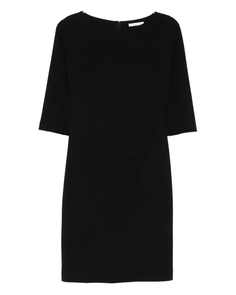 CENERE GB three-quarter-sleeves midi dress - Schwarz Schwarz
