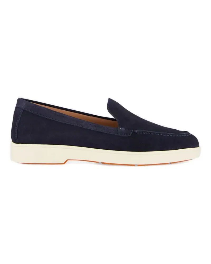 Santoni suede loafers - Blau Blau