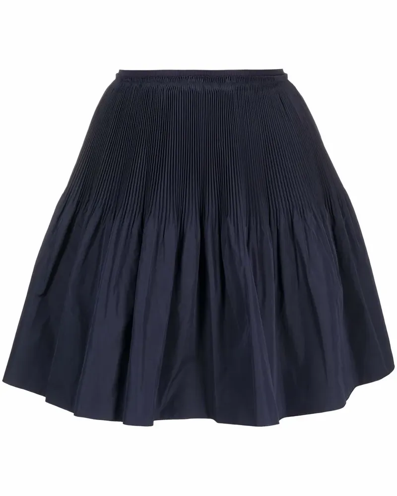RED Valentino Faltenrock in A-Linie - Blau Blau