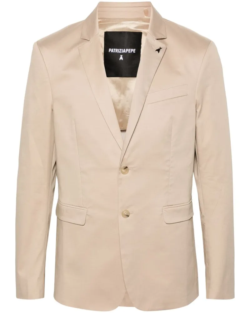 Patrizia Pepe Einreihiges Sakko mit Brosche - Nude Nude