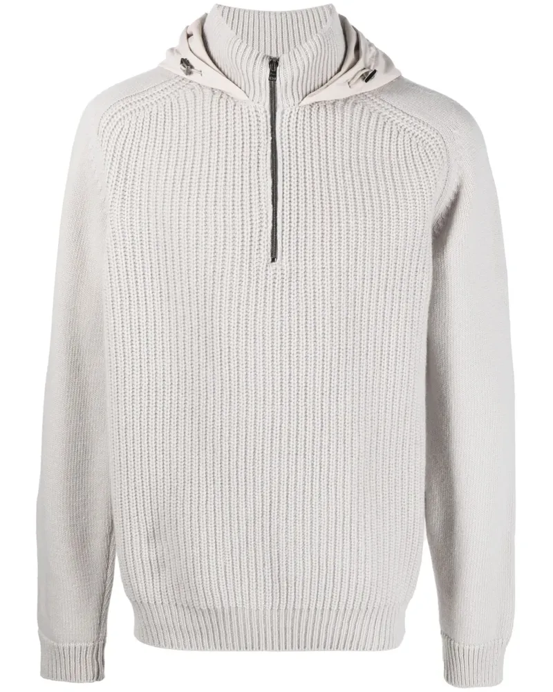 Herno Klassischer Hoodie - Grau Grau