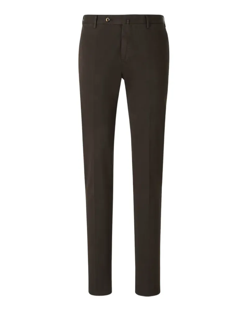 PT TORINO pressed-crease trousers - Braun Braun