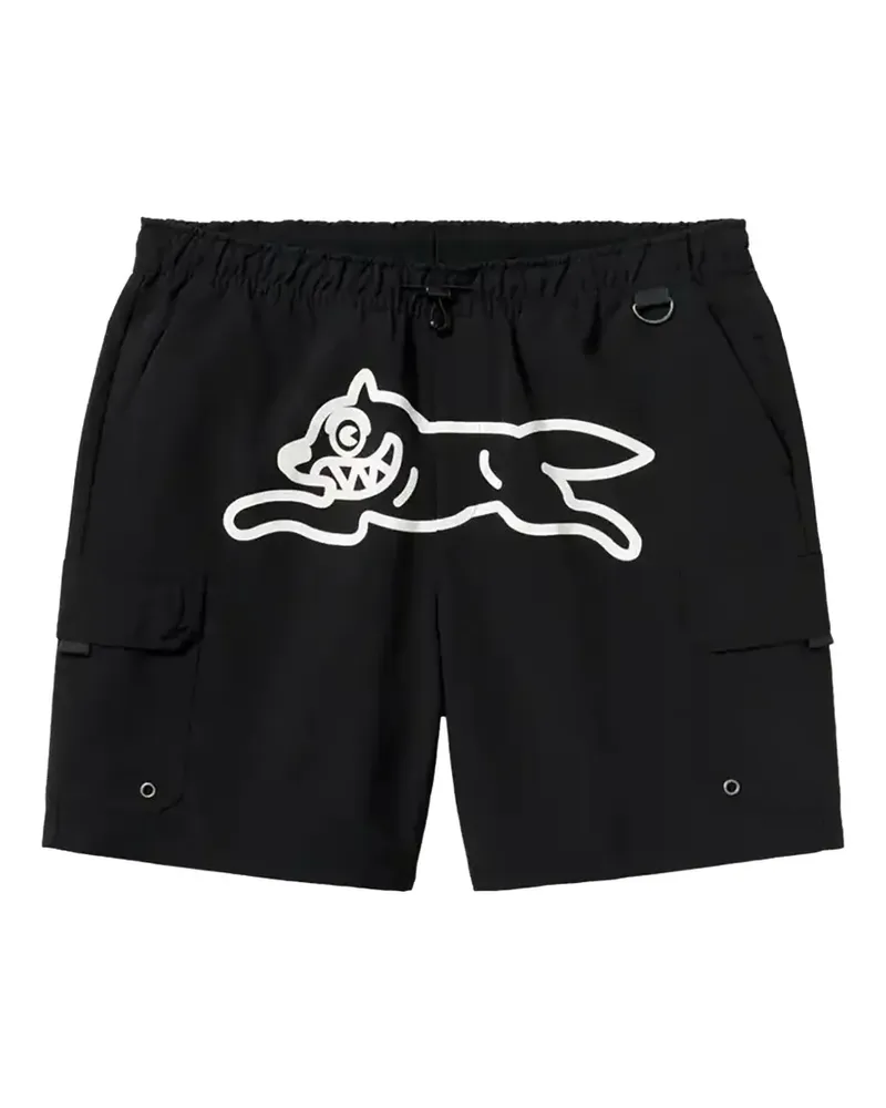 Billionaire Boys Club Breeze Running Dog Shorts mit Print - Schwarz Schwarz