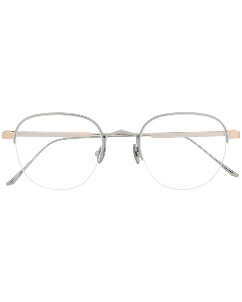 Cartier Brille mit rundem Gestell - Metallic Metallic