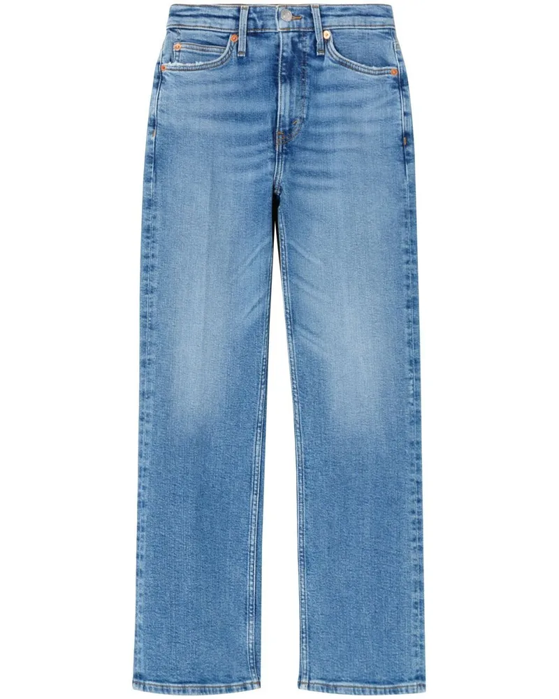RE/DONE Bootcut-Jeans mit hohem Bund - Blau Blau