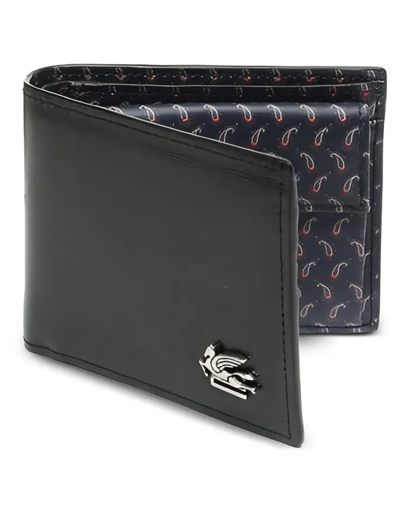 Etro logo-appliqué wallet - Schwarz Schwarz