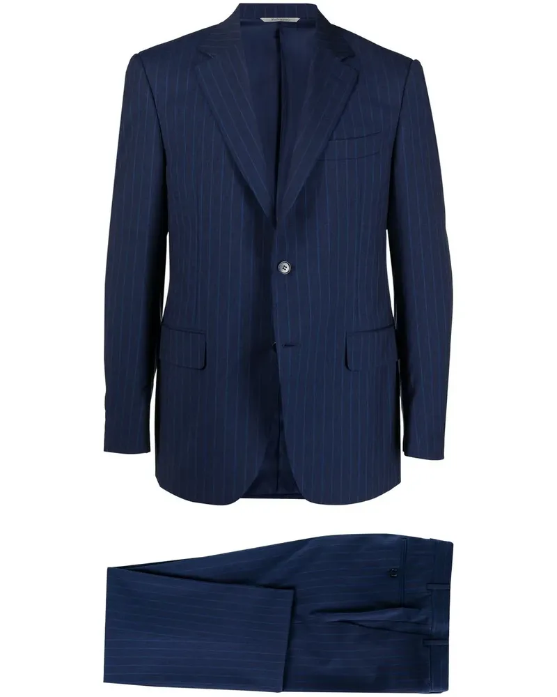 Canali Anzug mit Nadelstreifen - Blau Blau