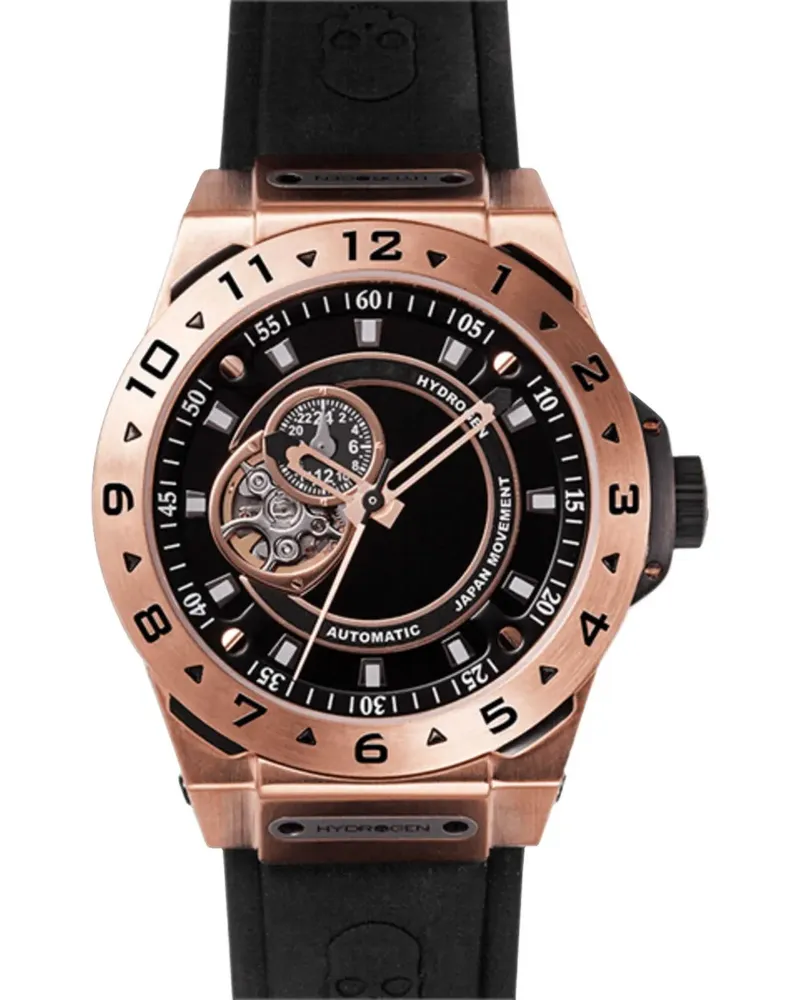 Hydrogen Vento Armbanduhr 44mm - Schwarz Schwarz