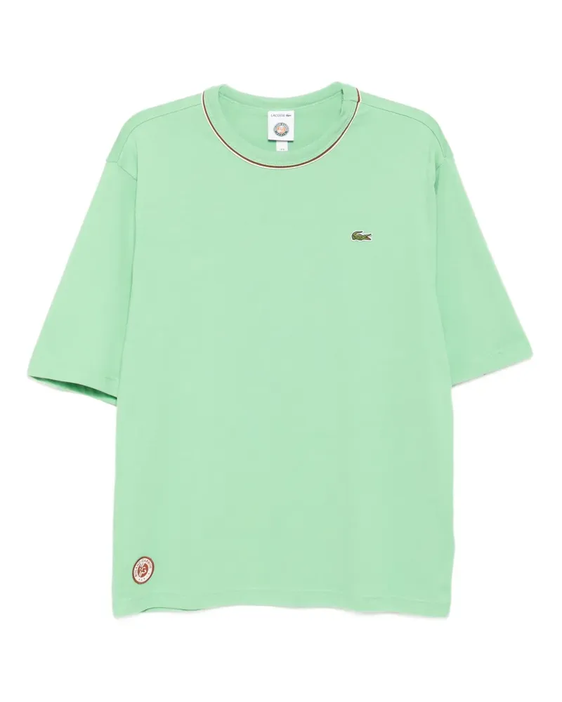 Lacoste Roland-Garros Edition T-Shirt aus Jersey - Grün Grün