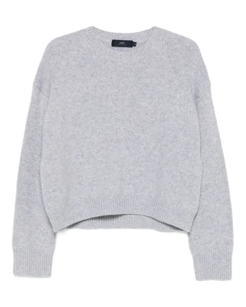arch4 Cropped-Pullover mit rundem Ausschnitt - Grau Grau