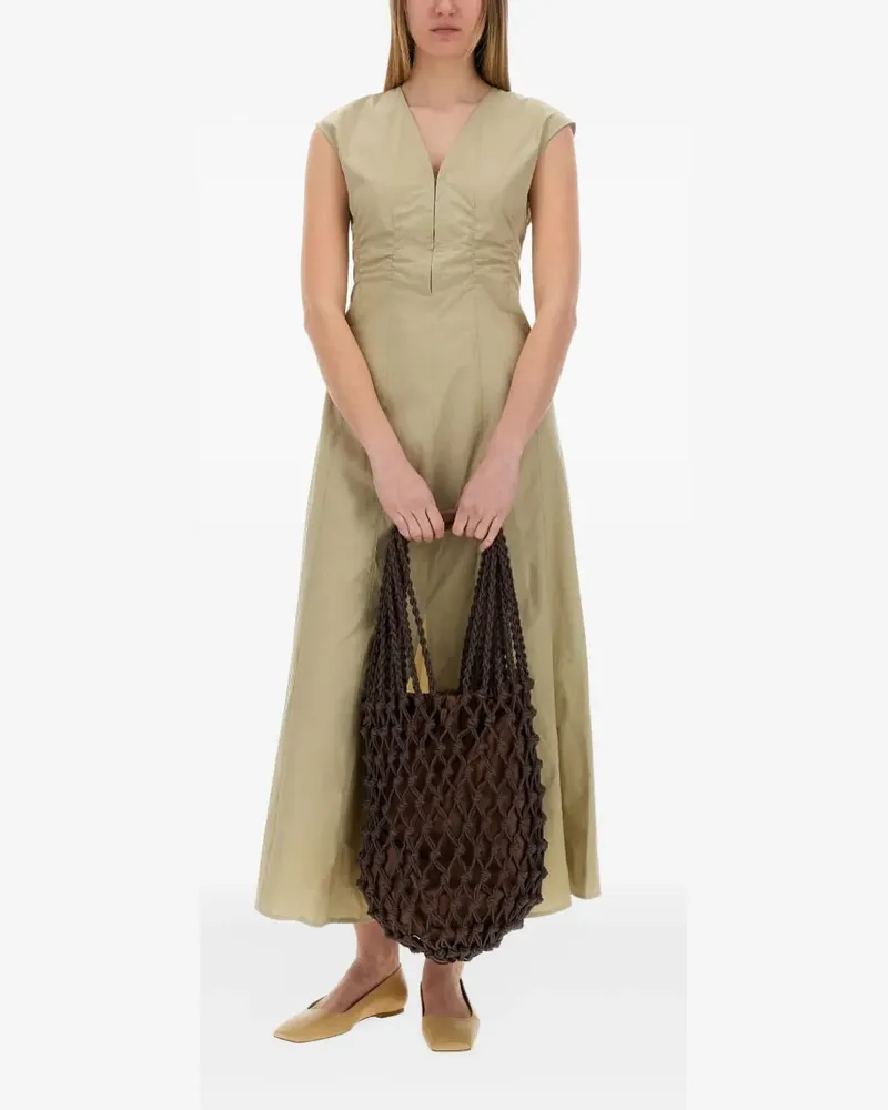 ALYSI Maxikleid mit V-Ausschnitt - Grün Grün