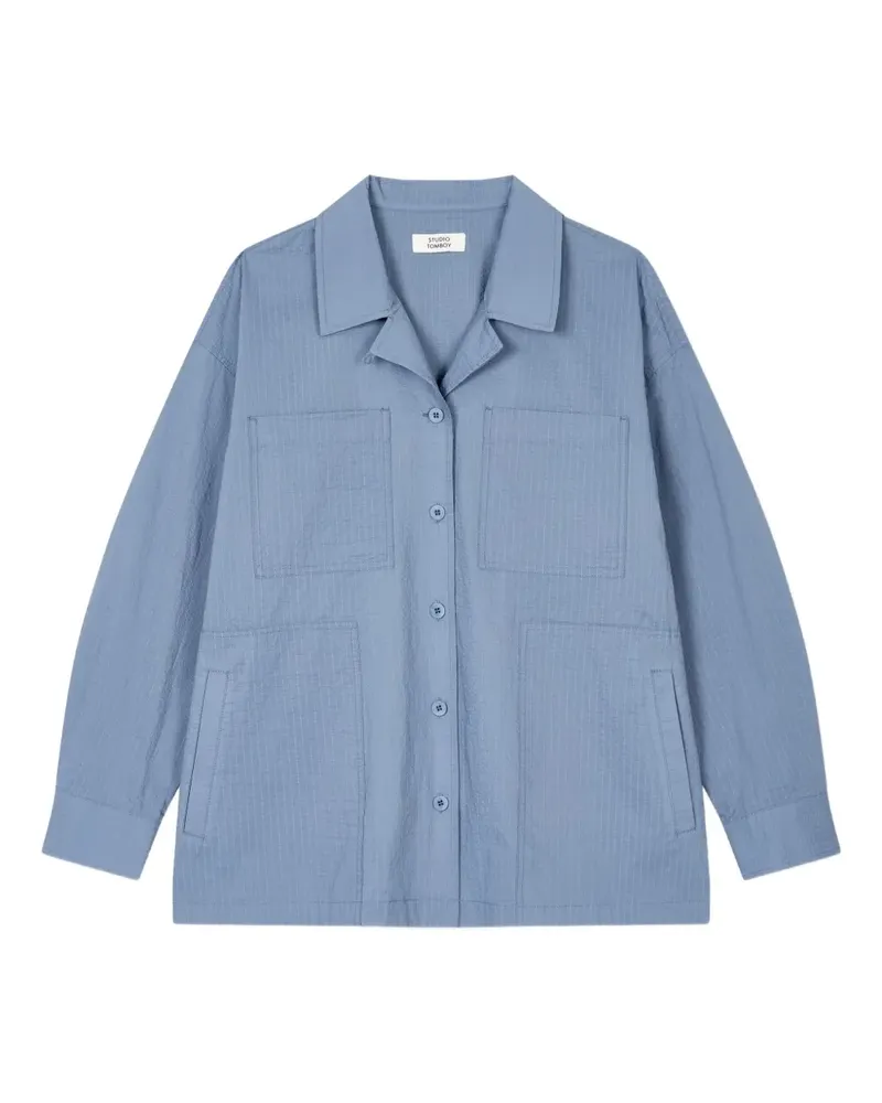 STUDIO TOMBOY Gestreiftes Hemd - SKY BLUE Sky