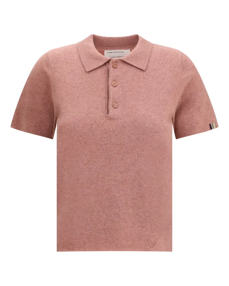 extreme cashmere N°198 Salamander Poloshirt - Rosa Rosa