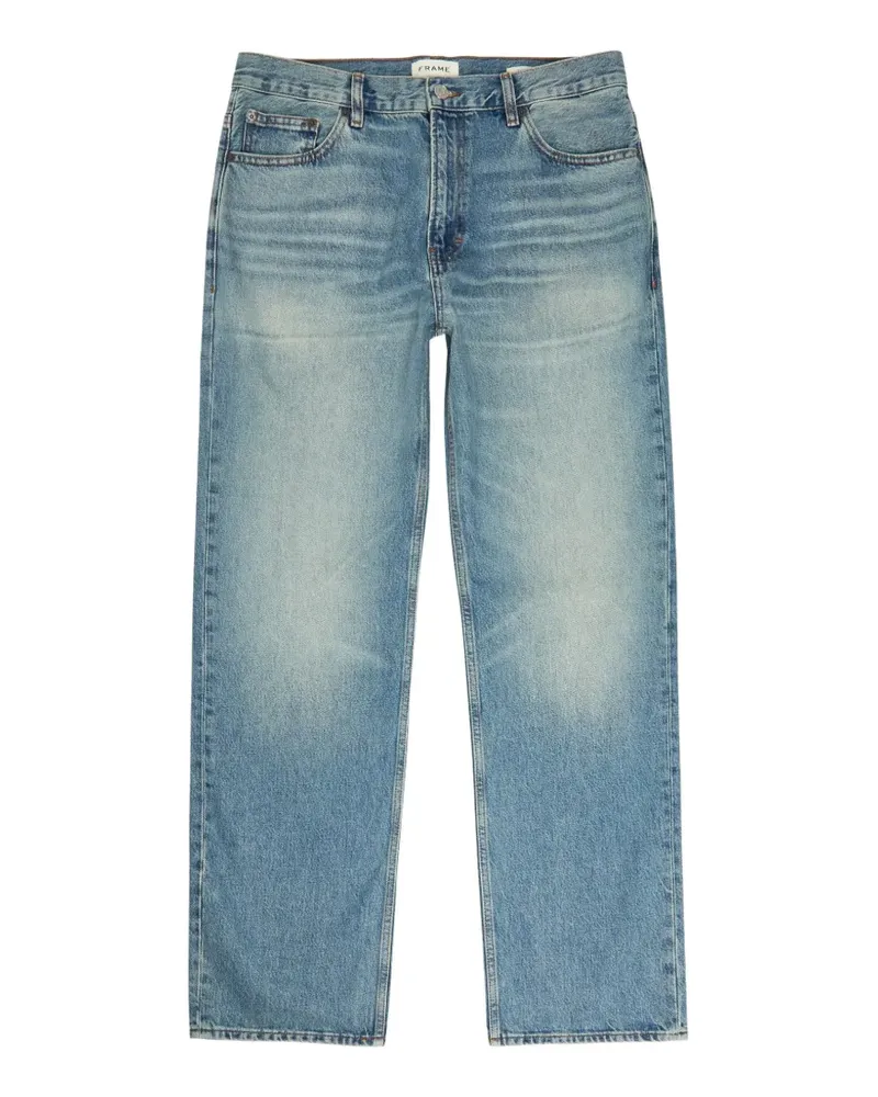 Frame Denim Ausgeblichene Straight-Leg-Jeans - Blau Blau