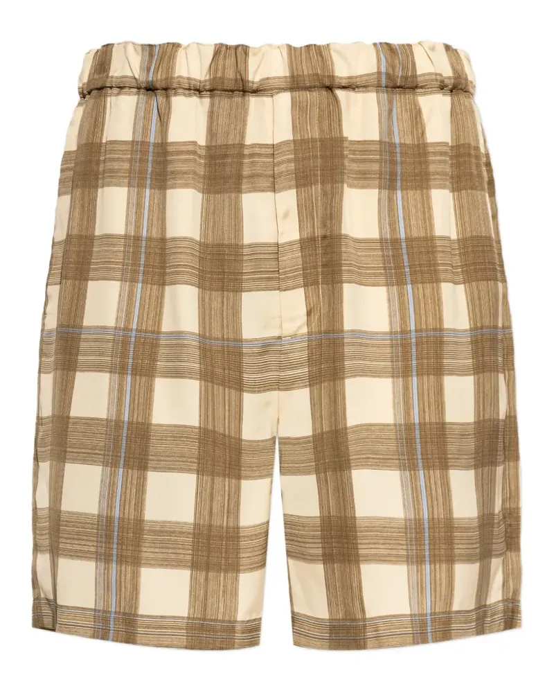 Jil Sander checked shorts - Nude Nude