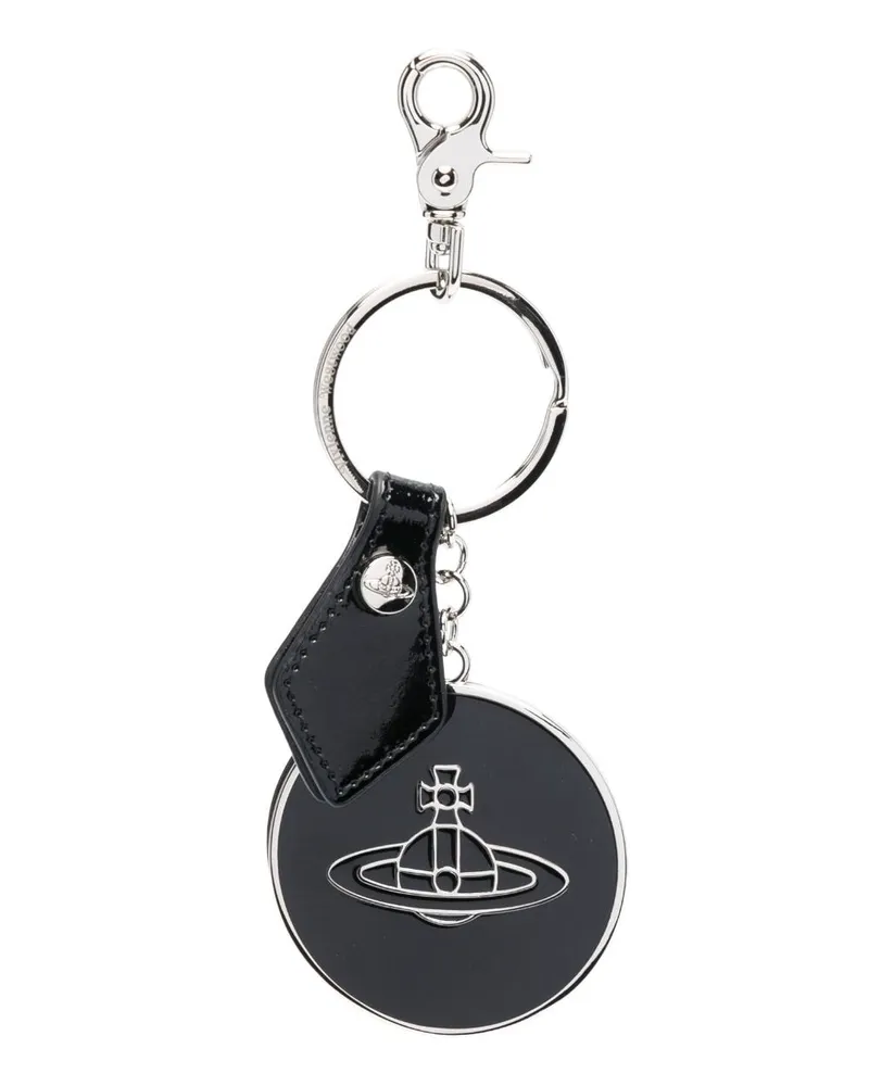 Vivienne Westwood Handtasche mit Logo-Schild - Schwarz Schwarz