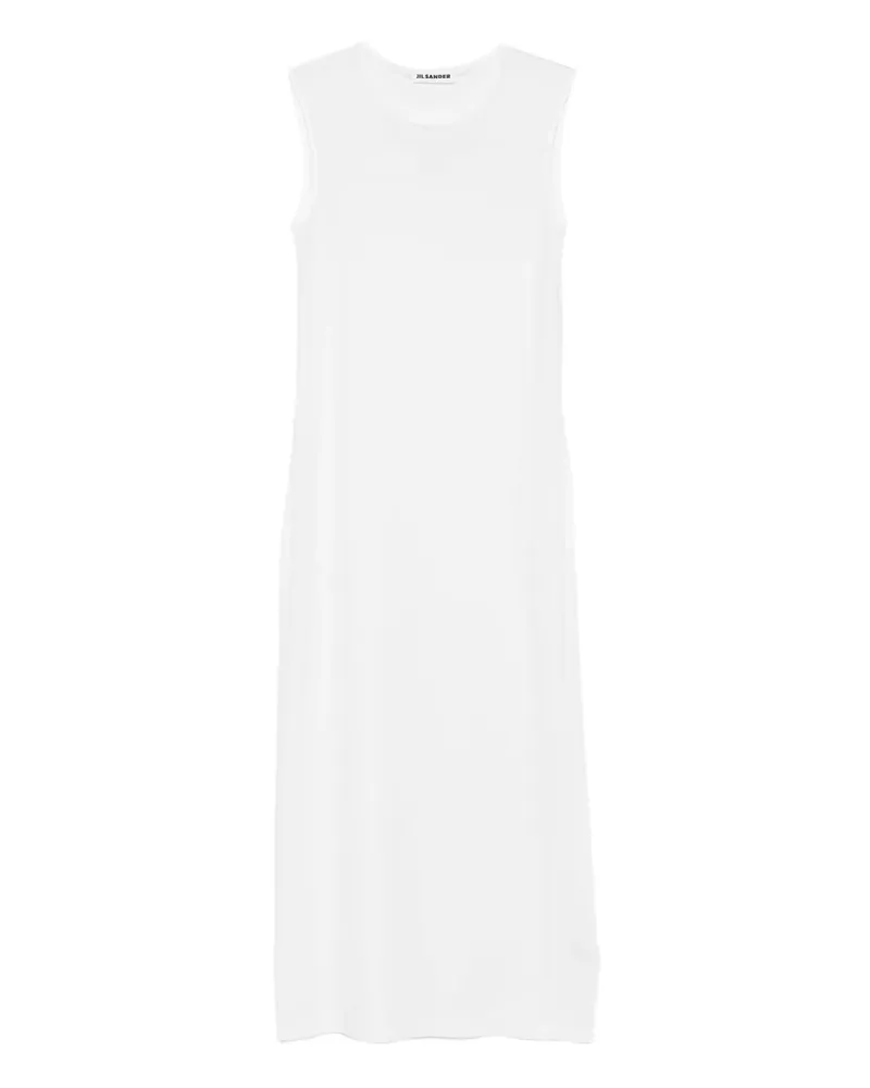 Jil Sander Ärmelloses Kleid - Weiß Weiß