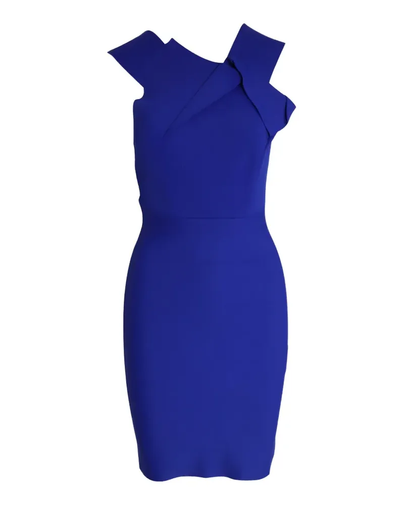 Roland Mouret asymmetric fitted dress - Blau Blau