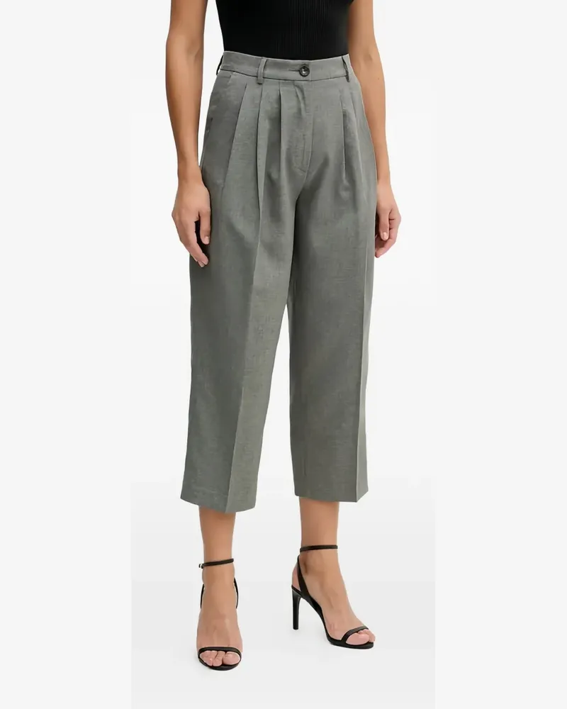 Sisley button pleated trousers - Grau Grau