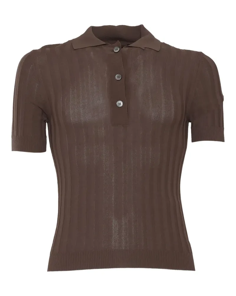 Filippo de Laurentiis Geripptes Poloshirt - Braun Braun