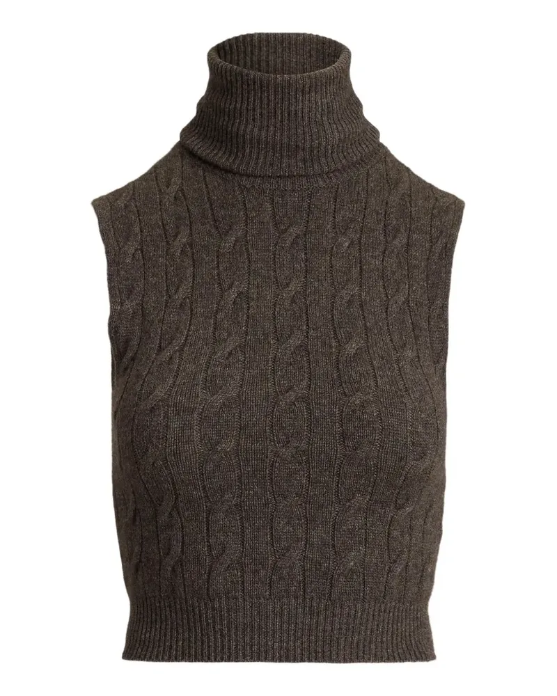 Ralph Lauren Rollkragenpullover mit Zopfmuster - Grau Grau