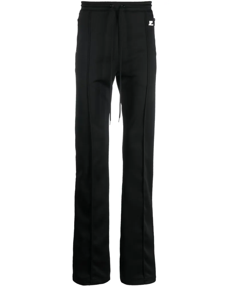 Courrèges Hose mit Kordelzug - Schwarz Schwarz