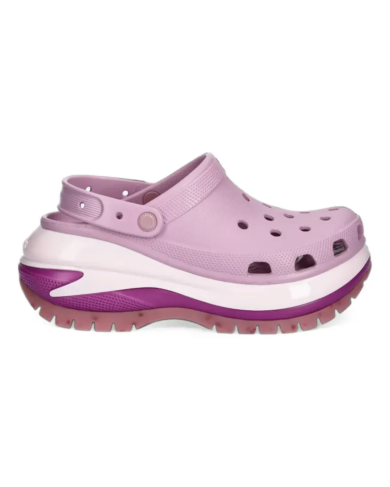 Crocs Perforierte Classic Mega Crush Plateau-Clogs - Violett Violett