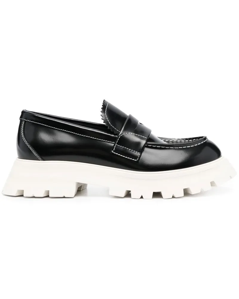 Alexander McQueen Loafer mit Profilsohle Schwarz