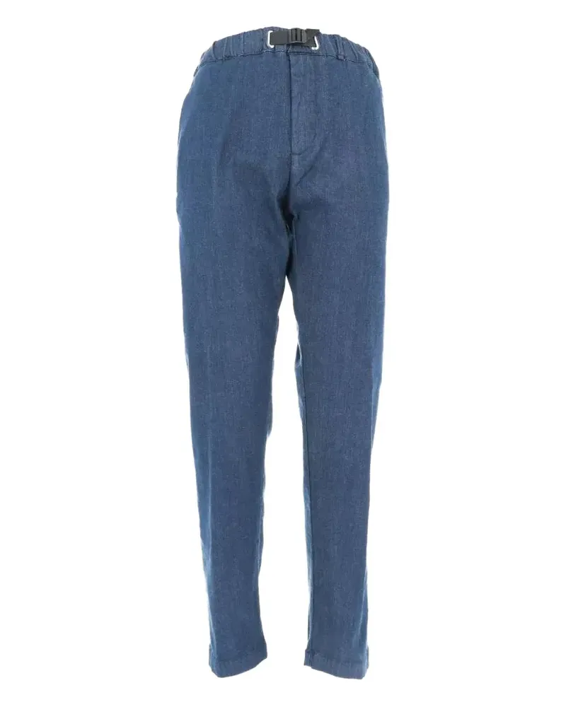 PLAN C Gerade Hose mit Schnallenverschluss - Blau Blau