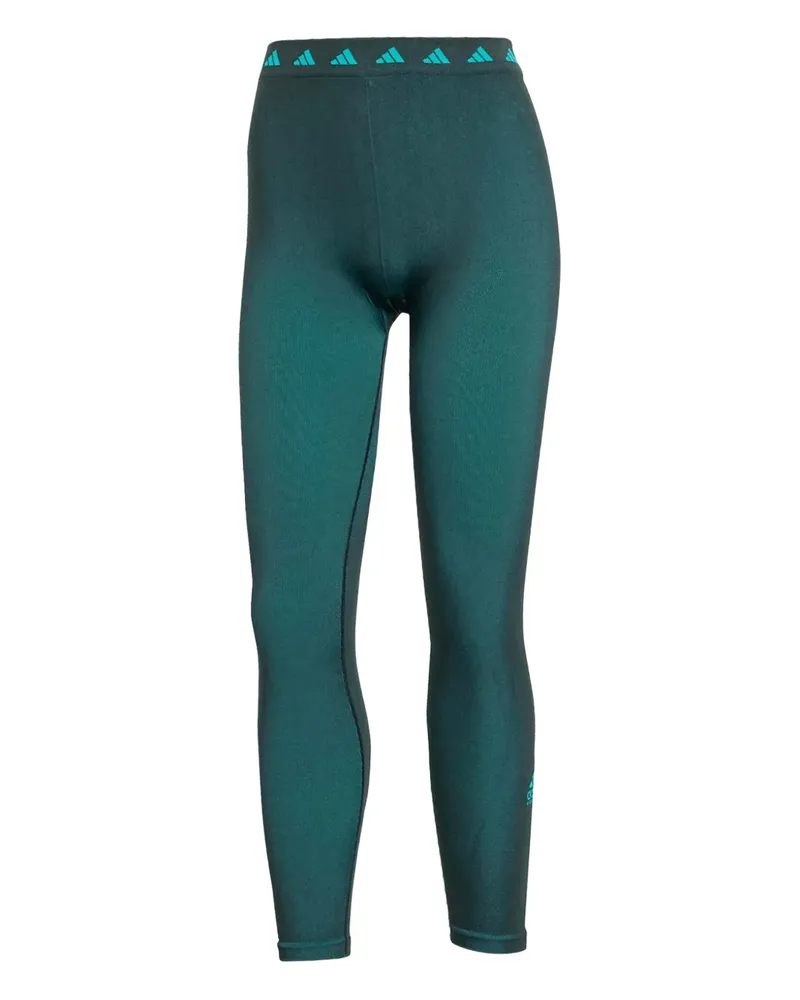 adidas Leggings mit Logo-Bund - Grün Grün
