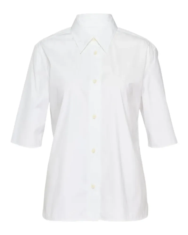 Jil Sander Hemd aus Popeline - Weiß Weiß