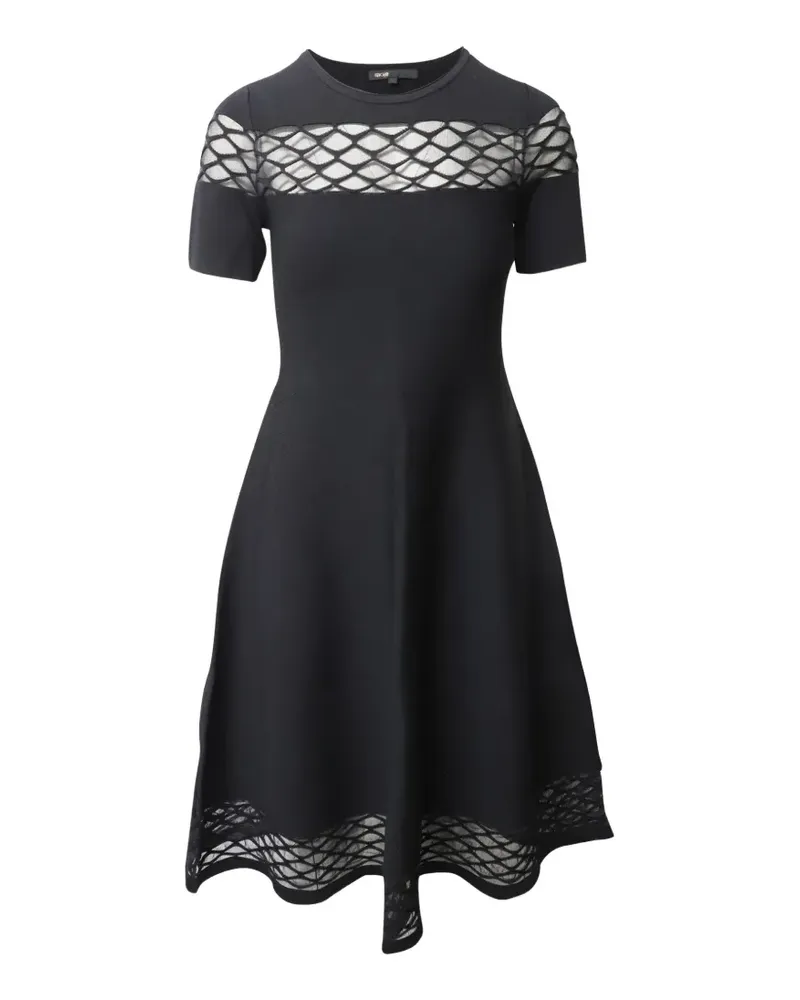 Maje short-sleeve midi dress - Schwarz Schwarz