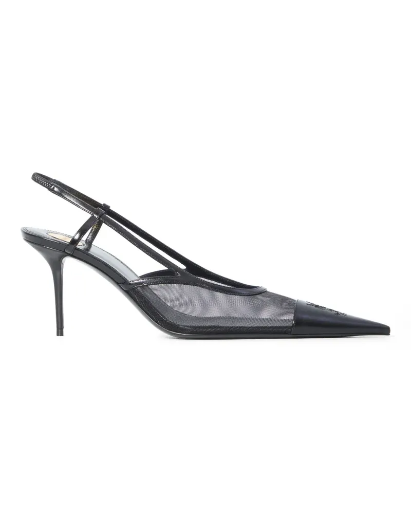 Saint Laurent Renée Cassandre slingback pumps - Schwarz Schwarz