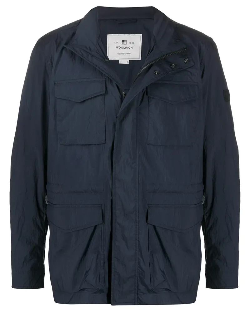 Woolrich Jacke mit Klappentaschen - Blau Blau