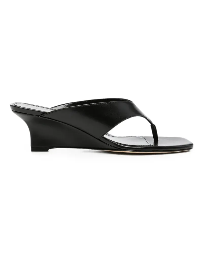 Stuart Weitzman wedge-heel sandals - Schwarz Schwarz
