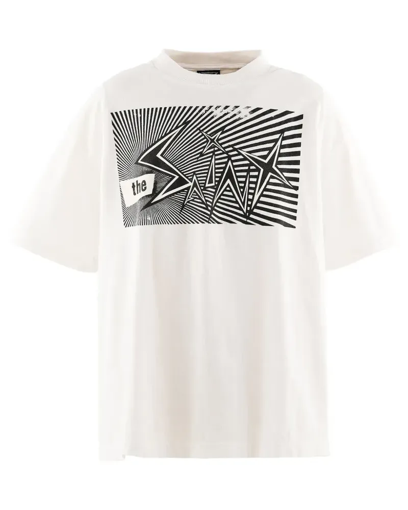SAINT MXXXXXX The Saint T-Shirt mit grafischem Print - Weiß Weiß