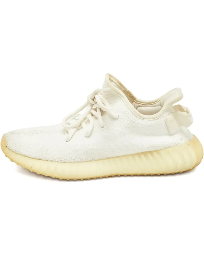 adidas Gestrickte Boost 350 V2 Sneakers - Weiß Weiß
