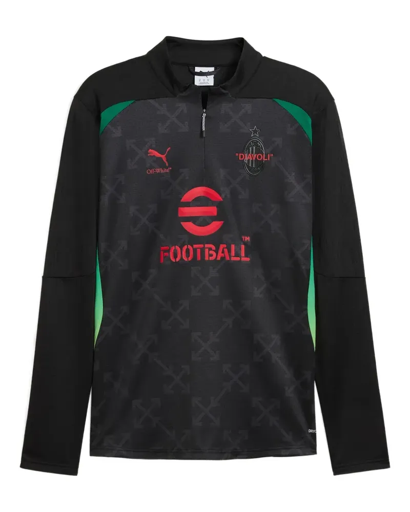 Puma Ac Milan x Off-White™ Pre-Match T-Shirt - Schwarz Schwarz