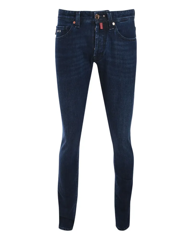 Tramarossa Skinny-Jeans mit Logo-Patch - Blau Blau