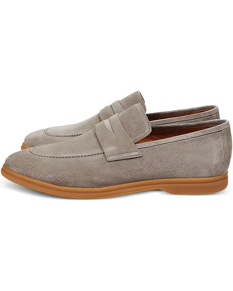 Eleventy Penny-Loafer aus Wildleder - Grün Grün