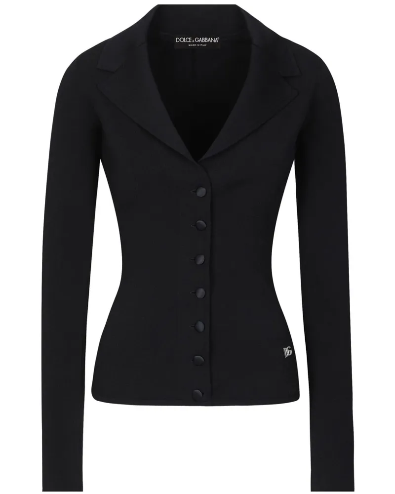 Dolce & Gabbana Jacke mit DG-Logo - Schwarz Schwarz