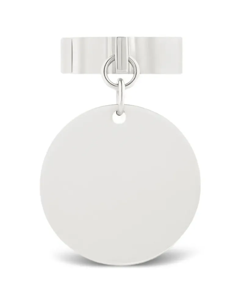 Courrèges Versilberter Folded Confett Ring Silber